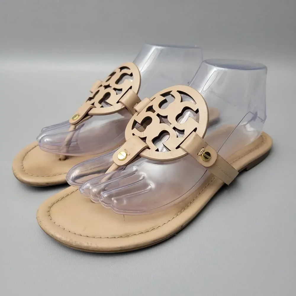TORY BURCH Miller Light Make Up Patent Leather Sandals Size 9